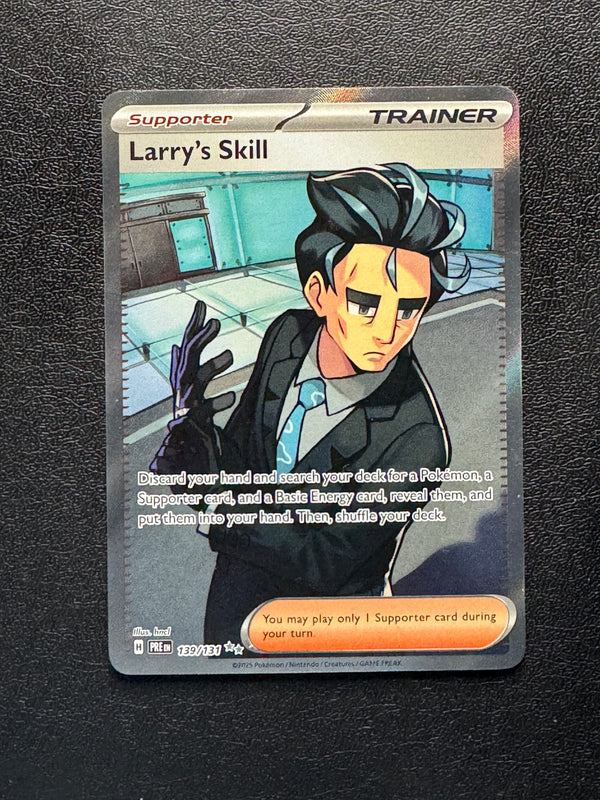 139 Larry's Skill Prismatic Evolutions Ultra Rare NM