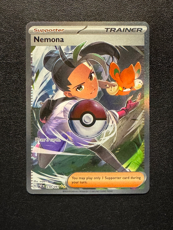 238 Nemona Paldean Fates Special Illustration Rare Near Mint