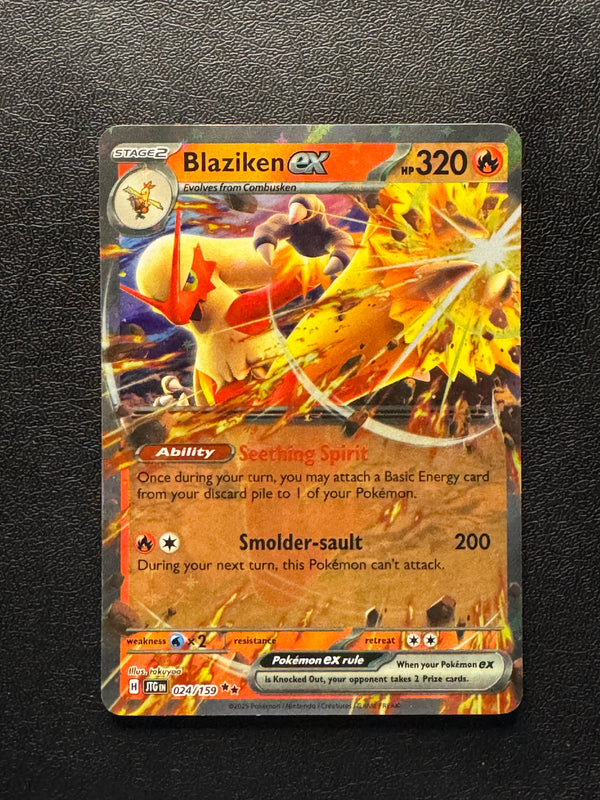 024 Blaziken ex Journey Together Double Rare Near Mint