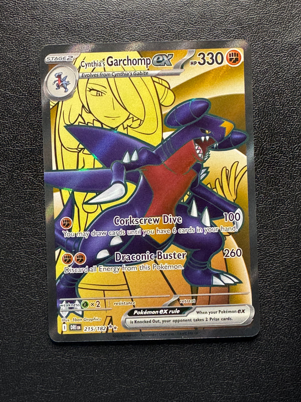 215 Cynthia's Garchomp ex Destined Rivals Ultra Rare Near Mint