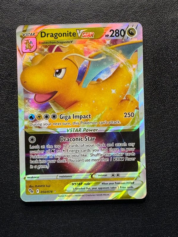 050 Dragonite VSTAR Pokemon GO Holo Rare VSTAR Near Mint