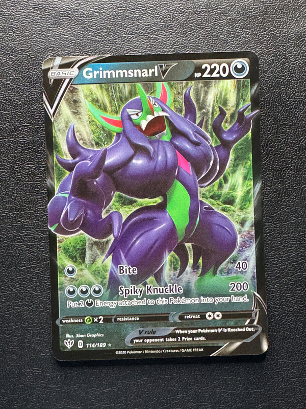 114 Grimmsnarl V Darkness Ablaze Holo Rare V NM