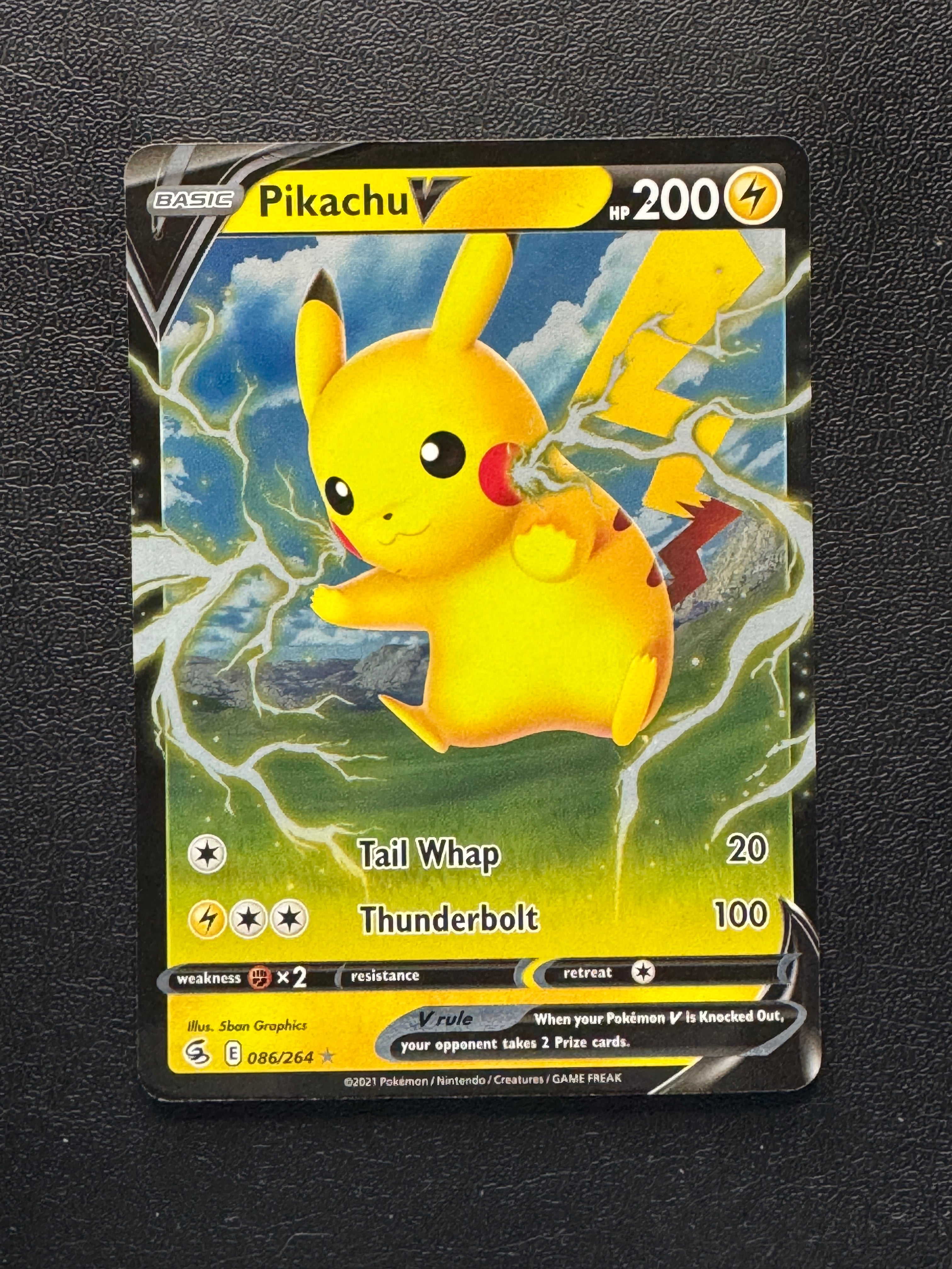 086 Pikachu V Fusion Strike Holo Rare V NM – k0s Card Shop