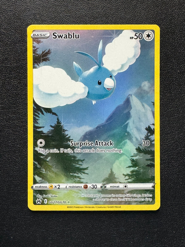 GG27 Swablu Crown Zenith Rare Holo Near Mint