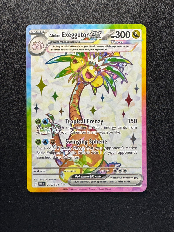 225 Alolan Exeggutor ex Surging Sparks Ultra Rare Near Mint