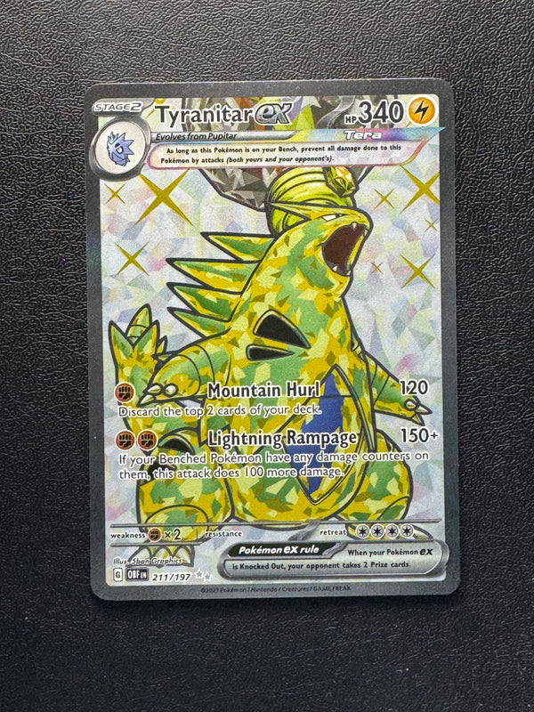 211 Tyranitar ex Obsidian Flames Ultra Rare Near Mint