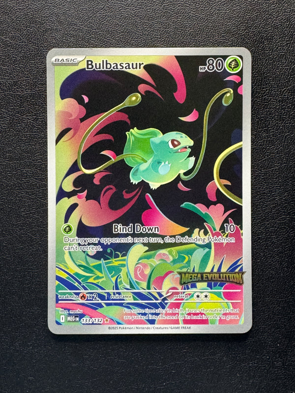 133 Bulbasaur [Stamped] Mega Evolution Illustration Rare Near Mint