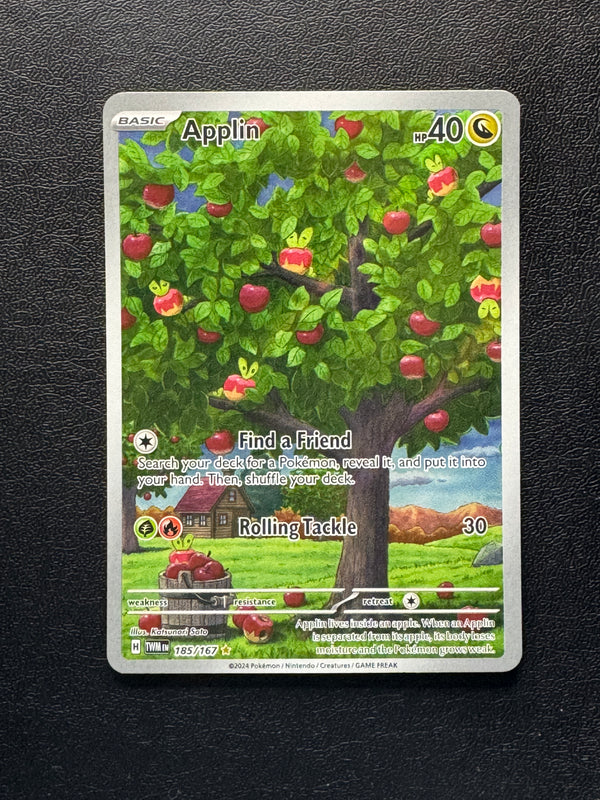 185 Applin Twilight Masquerade Illustration Rare Near Mint