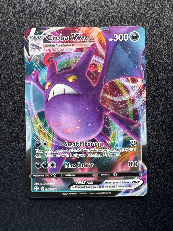 045 Crobat VMAX Shining Fates Holo Rare VMAX Near Mint