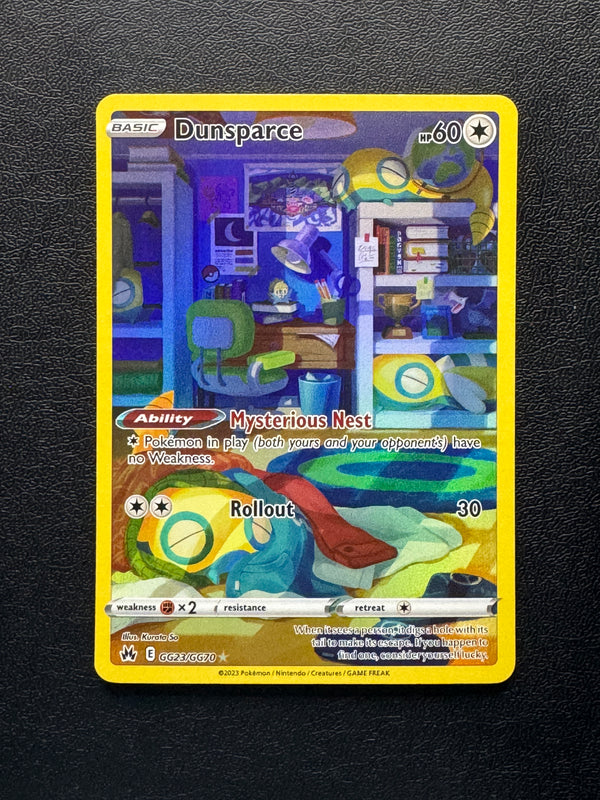 GG23 Dunsparce Crown Zenith Rare Holo NM
