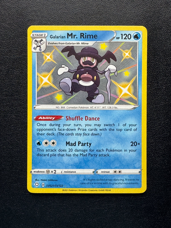 SV021 Galarian Mr. Rime Shining Fates Rare Shiny Near Mint