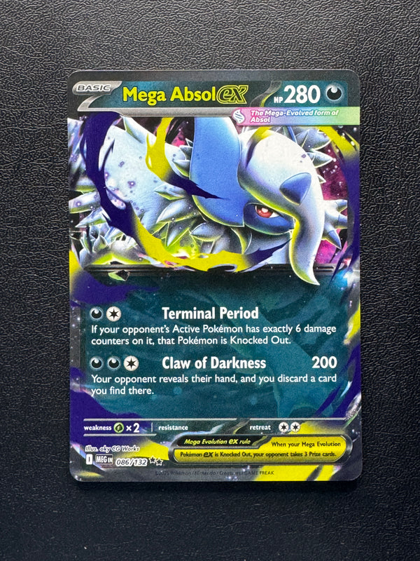 086 Mega Absol ex Mega Evolution Double Rare Near Mint