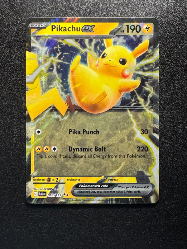 063 Pikachu ex Paldea Evolved Double Rare Near Mint