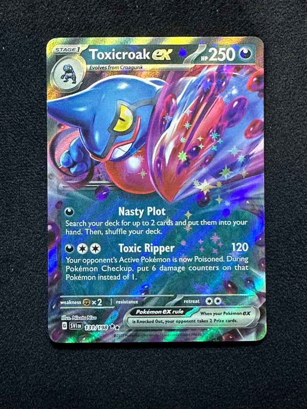131 Toxicroak ex Scarlet & Violet Double Rare Near Mint