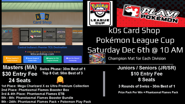 Pokémon TCG - League CUP Masters Division - Dec 6th 10am